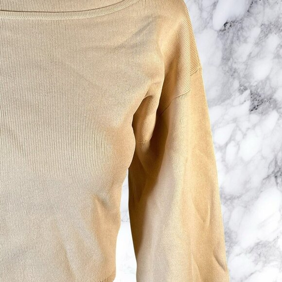 Michael Costello xREVOLVE Asym Cut Out Dolman Sweater - Nude - Picture 6 of 12